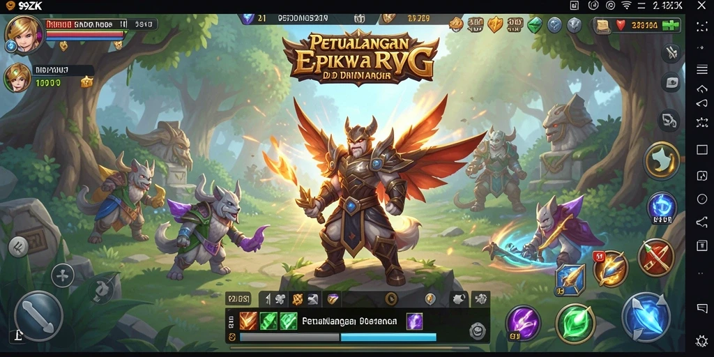 Tangkapan layar gameplay <strong>99ZK</strong> menampilkan aksi pertempuran yang mendebarkan.