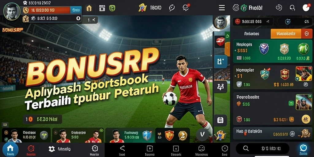 Tampilan utama gameplay Sportsbook BONUSRP dengan taruhan menarik.