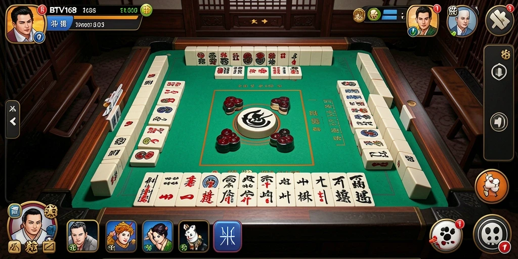 Tampilan menarik gameplay Mahjong BTV168 dengan berbagai level dan tantangan.
