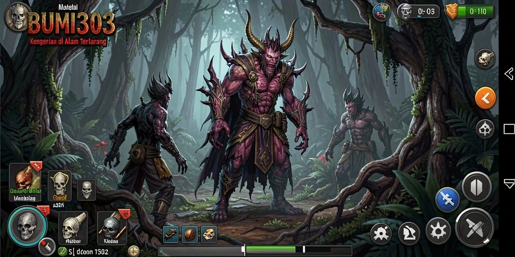Tampilan menakutkan dalam gameplay BUMI303 yang mencekam.