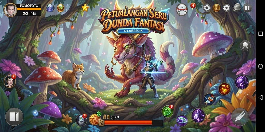 Tampilan gameplay menarik dari FOMOTOTO yang memukau.