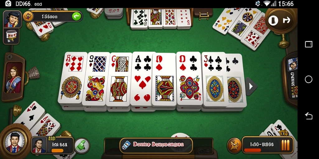 Tampilan gameplay Domino yang menarik dan seru di IDX66.
