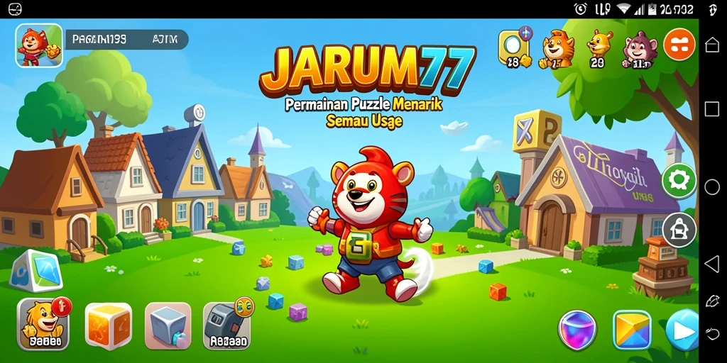 Tampilan gameplay JARUM77 yang menantang dan penuh warna.