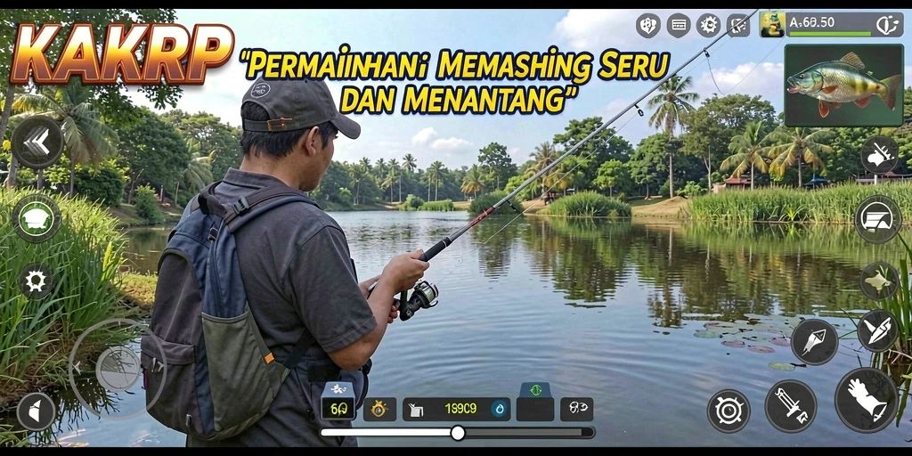 Tangkapan ikan besar dalam gameplay KAKRP.