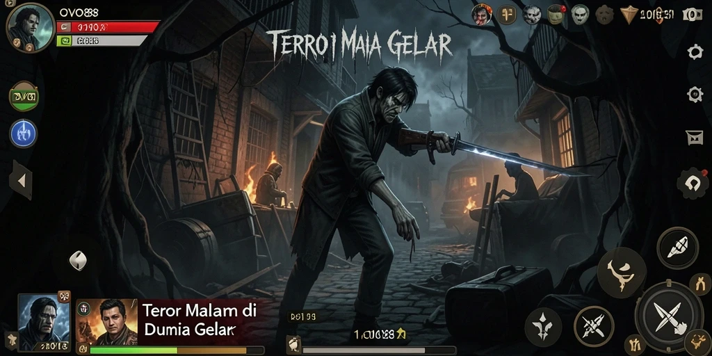 Gameplay menakutkan OVO88 dengan suasana horor yang intens.
