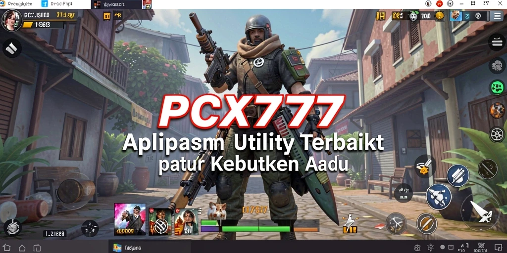 Tampilan utama PCX777 dengan berbagai fitur yang mudah diakses.