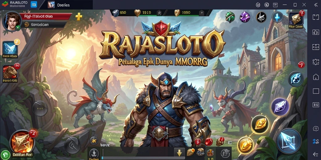 Tampilan gameplay menawan dari RAJASLOTO dengan petualangan seru.