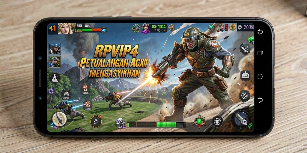 Tangkapan layar RPVIP4 menampilkan momen aksi mendebarkan dalam petualangan ARPG.