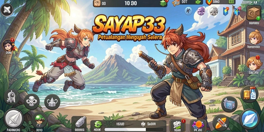 Screenshot SAYAP33 menampilkan petualangan seru dalam dunia Anime.