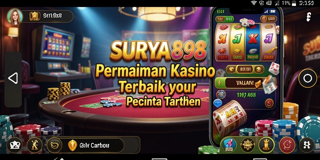 Tampilan menarik dari gameplay Kasino SURYA898 dengan berbagai pilihan permainan.