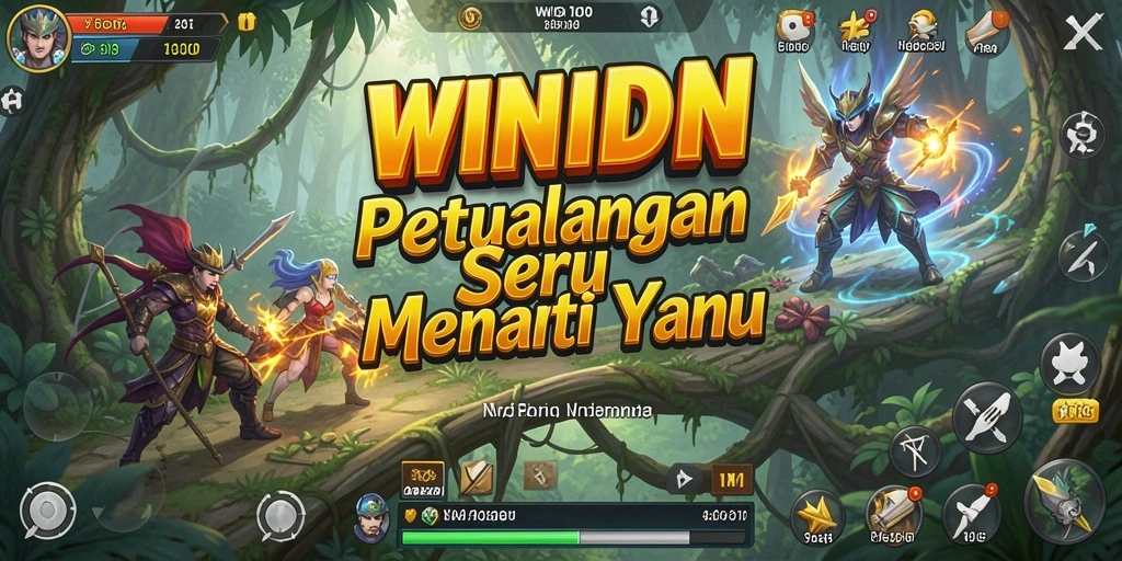 Screenshot gameplay <strong>WINIDN</strong> yang menampilkan lingkungan petualangan yang memukau.